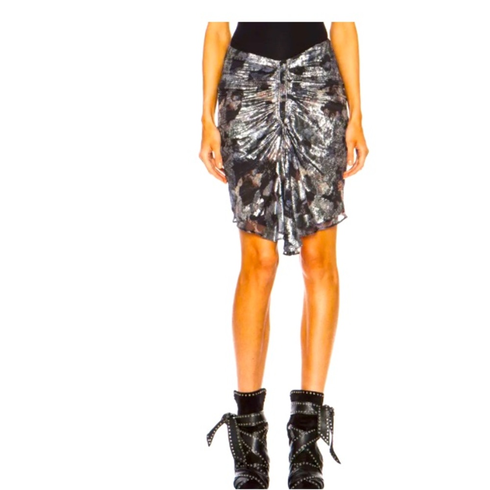 Isabel Marant Revolve Palmi Lurex Georgette Skirt